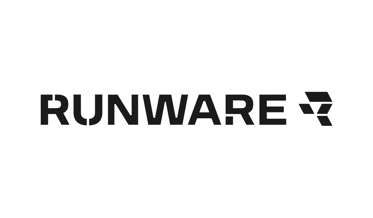Wordmark placed to the left of the icon instead of the standard lockup order